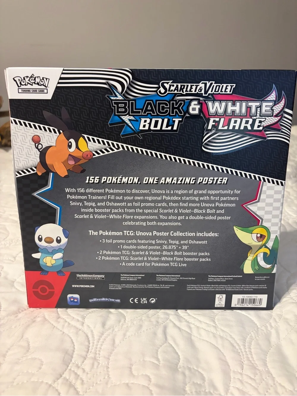 Pokemon Black Bolt and White Flare Poster Collection Sealed